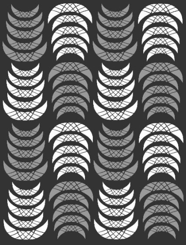 Nagelsticker - Aufkleber selbstklebend - Nail Sticker - Weiss Silber French